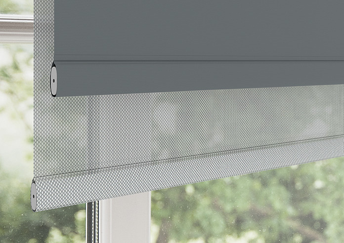 Rimini (Blackout), Storm Cloud & Optima Tide - Double Roller Blind - Image 4